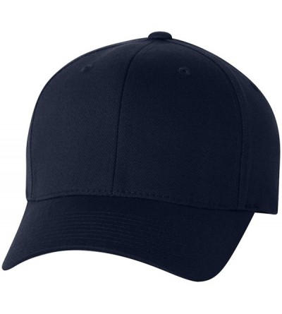 Baseball Caps Wooly Combed Twill Cap 6277 - Navy - CV11KPD5U3B $12.00