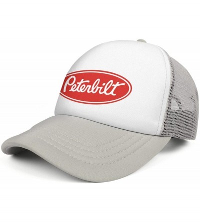 Baseball Caps Men Novel Baseball Caps Adjustable Mesh Dad Hat Strapback Cap Trucks Hats Unisex - Grey - CE18AH0LW42 $13.62