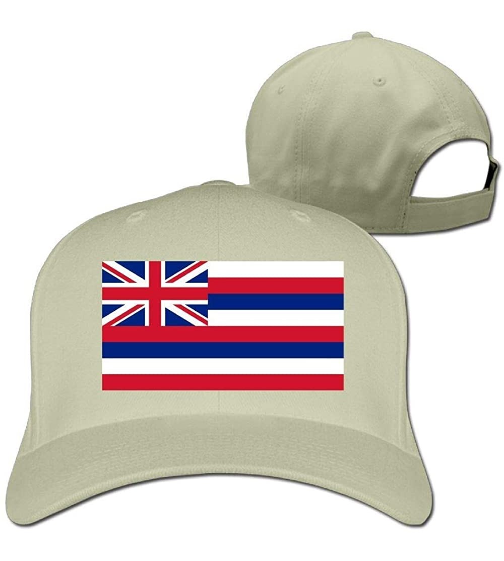 Baseball Caps Flag of Hawaii Adjustable Trucker Caps Unisex Sandwich Hats - CK18I7ZEU60 $16.74