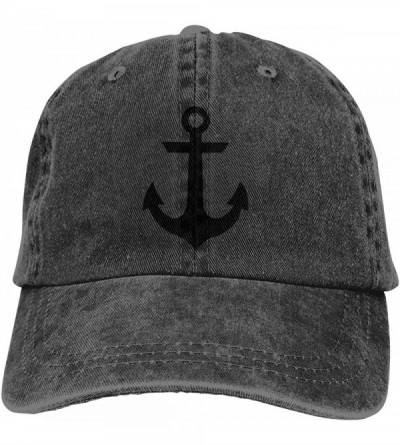 Baseball Caps Denim Cap Nautical Anchor Baseball Dad Cap Classic Adjustable Sports for Men Women Hat - C918Y9ARMEI $9.28