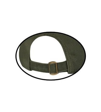 Baseball Caps Twill Low Profile Brass Buckle Adjustable Cap - Olive - CJ11B146K4V $11.79