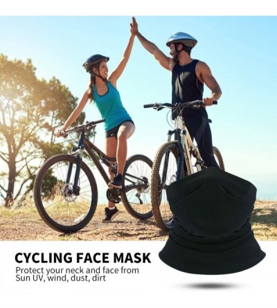 Balaclavas Summer Neck Gaiter Face Cover Mask- Sun UV Face Scarf Cool Bandana- Fishing Cycling Hiking - B-black - CB18UDES9C8...