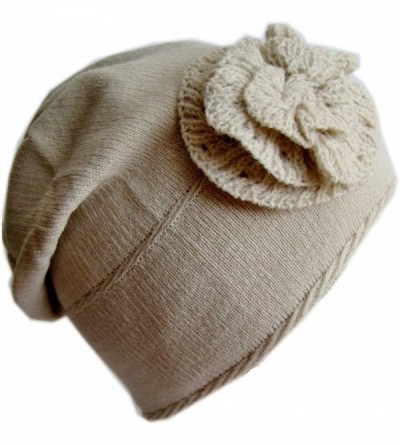 Skullies & Beanies Winter Hat for Women and Girls Slouchy Beanie Warm Hat Ski Beanie M-91 - Beige - CO11B2NO82H $14.25