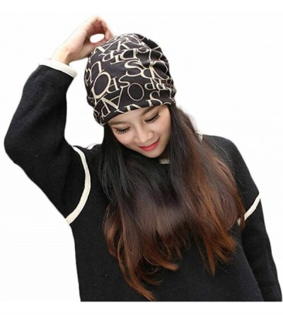 Skullies & Beanies Women Hat- Winter Women's Fashion Lace Sequins Snapback Ladies Turban Cap - ❤️b - CX180EN6T9R $19.71