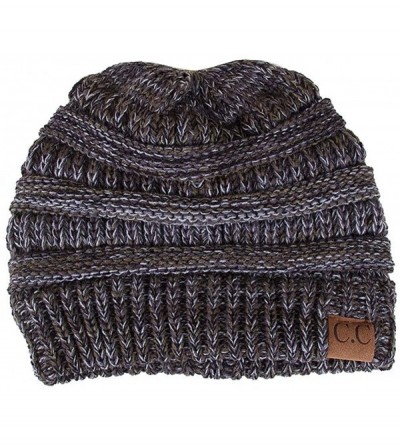 Skullies & Beanies Trendy Warm Chunky Soft Marled Cable Knit Slouchy Beanie - 22 - C2129VX44GJ $27.68