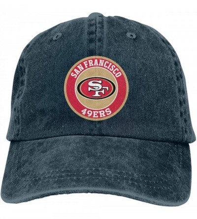 Baseball Caps Men and Women General Caps San Francisco 49ers Hat Cotton Baseball Cap - Navy - CP19249NCU4 $21.67