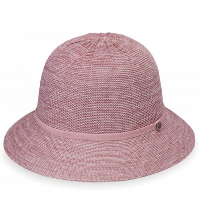 Sun Hats Women's Tori Sun Hat - UPF 50 2019- 2 1/2" Brim- Lined Poly-Straw- Designed in Australia - Mixed Rose - CS18M49KIUK ...