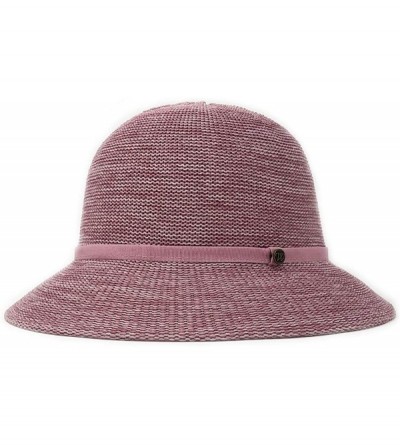 Sun Hats Women's Tori Sun Hat - UPF 50 2019- 2 1/2" Brim- Lined Poly-Straw- Designed in Australia - Mixed Rose - CS18M49KIUK ...