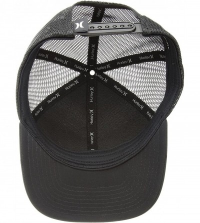 Baseball Caps Men's Milner Curved Bill Snapback Trucker Cap - Black/Black//Black - CH188YQL22W $31.49