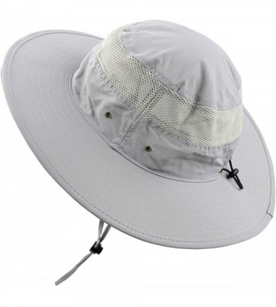 Sun Hats Women Summer Sun Hat UV Protection Wide Brim Mesh Bucket Hats UPF 50+ for Outdoor Fishing Beach Boonie Hats - CT18T8...