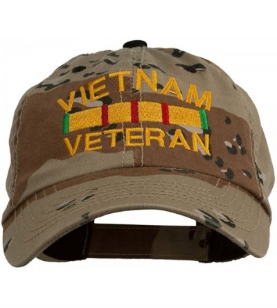 Baseball Caps Vietnam Veteran Embroidered Enzyme Washed Cap - Desert - CU11P5I80FB $50.46