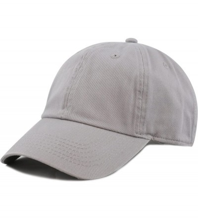 Baseball Caps Unisex Blank Washed Low Profile Cotton & Denim & Tie Dye Dad Hat Baseball Cap - Gray - CC12IJSE88B $18.53