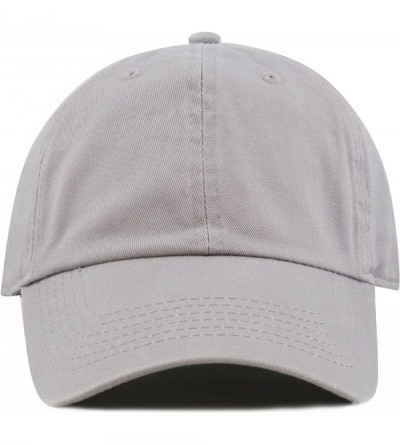 Baseball Caps Unisex Blank Washed Low Profile Cotton & Denim & Tie Dye Dad Hat Baseball Cap - Gray - CC12IJSE88B $9.62