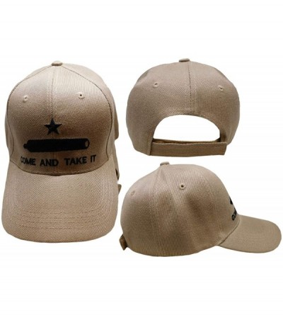 Skullies & Beanies Embroidered Acrylic Khaki Texas Gonzales Come and Take it Gonzalez Cap Hat - CL185XD7SGZ $9.86