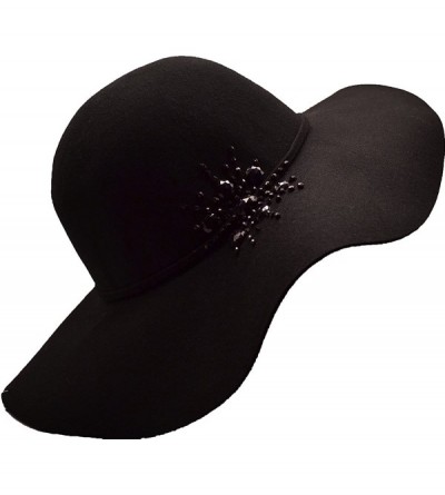 Sun Hats Women's Hats - Black Floppy - CN11JYXRQMB $37.50