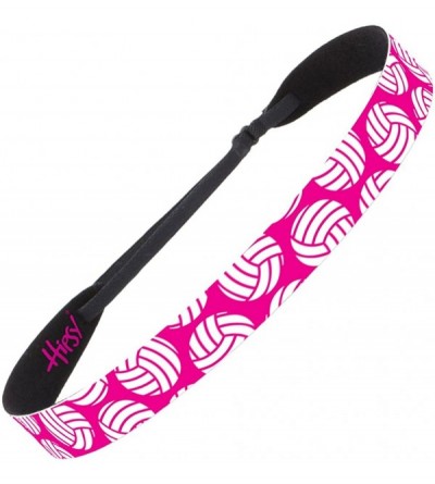 Headbands Cute Adjustable No Slip I Love Volleyball Headbands for Girls & Women - Volleyball Mixed Hot Pink 3pk - C0188GM2ZM4...