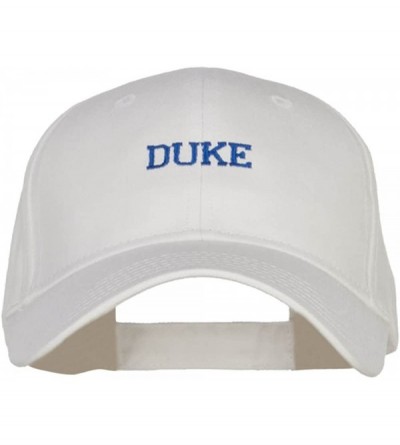 Baseball Caps Mini Duke Embroidered Cotton Cap - White - CP12O0D4FY4 $25.85