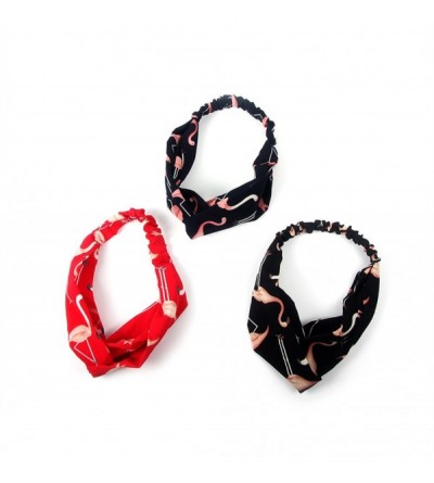 Headbands Hairbands Scrunchies Headbands Flamingo - Headband+Scrunchies Set 2 - CZ18GRSEHIM $11.42