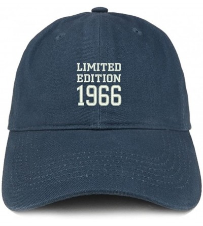 Baseball Caps Limited Edition 1966 Embroidered Birthday Gift Brushed Cotton Cap - Navy - CI18CO9EC4K $19.06