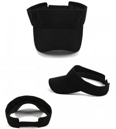 Sun Hats Thicker Sweatband Adjustable Cycling - B-black - CW18W4309KG $10.77