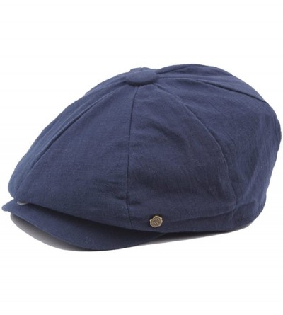 Newsboy Caps Men's Women's Cotton Plaid Newsboy Ivy Cabbie Gatsby Beret Adjustable Hat Cap - Zangqing - CX182ORA23Z $11.26