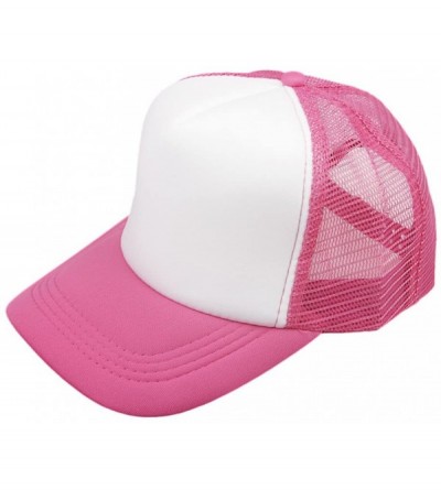 Baseball Caps Personalized Unisex Mesh Baseball Cap Custom Your Own Design Logo Text Photo Hat - Hot Pink - CY1820N277Q $12.88