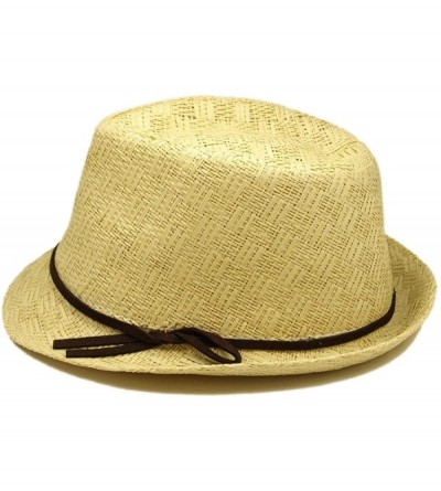 Fedoras Kids' (4-10) Fedora Straw Hat Available - Natural - CO1109WLDIJ $11.43