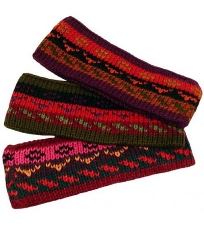 Cold Weather Headbands Three Alpaca Knit Headband Assortment Fine Winter Warmth - CR116S167TZ $40.40