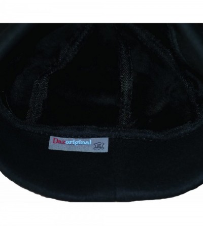 Skullies & Beanies Docker Cap Fisherman Hat Plain Black Leather Beanie Men Winter Ski - Black - CU18NAAO0GX $39.93