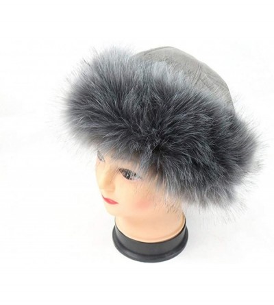 Headbands Womens Winter Hat Faux Fur Headband Cap Headgear Earwarmer Earmuff Snow Hat - E-gray - CA18LYYWTOE $17.23