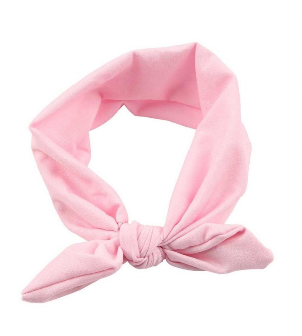 Headbands Elastic Hairband Bandana Headband Decoration - Pink - C018GNI6H2O $15.51