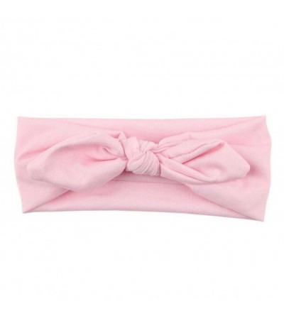 Headbands Elastic Hairband Bandana Headband Decoration - Pink - C018GNI6H2O $16.06