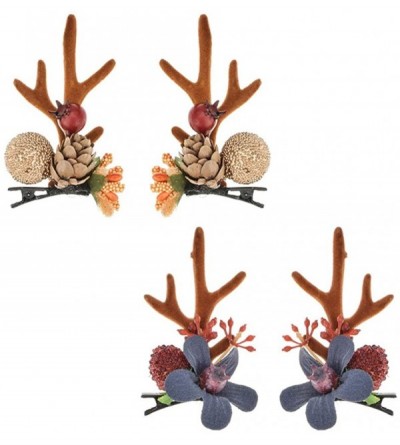 Headbands Christmas Reindeer Antlers Headband Hair Clips Hair Hoop Girl Beauty Headdress - Antlerse - CR18YOMIRY5 $22.10