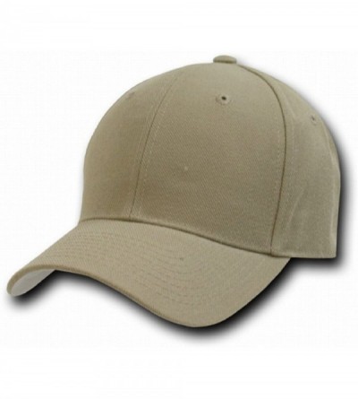Baseball Caps Orgianl Khaki Fitted Baseball Caps Size Cap - 6-3/4 - CW119Q4R5C9 $12.00