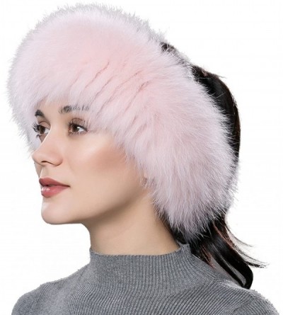 Cold Weather Headbands Fur Headband-Winter Headband Earwarmers-Stretchable Fox Fur Headband Winter Earmuffs for Women - Fox F...