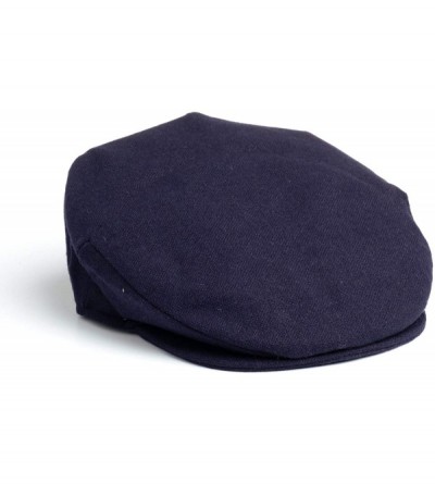 Newsboy Caps Men's Donegal Tweed Vintage Cap - Navy Wool - CL18C5DL3TS $42.69