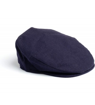 Newsboy Caps Men's Donegal Tweed Vintage Cap - Navy Wool - CL18C5DL3TS $42.69