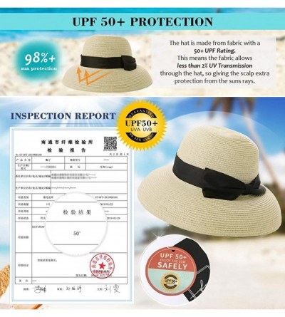 Sun Hats Small Head Women Packable SPF Sun Hat Bucket Chin Strap Summer Beach for Girls 54-56cm - Light Beige_00043 - CD18SQN...