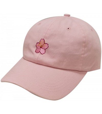 Baseball Caps Cherry Blossom Cotton Baseball Cap - Pink - C917AAYDIO3 $27.40