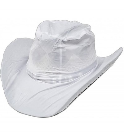 Cowboy Hats Hat Cover Waterproof Plastic 3 1/2? & 4 1/2? Brim Sizes Reusable White - C91853RL0K3 $9.67