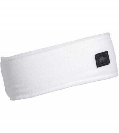 Cold Weather Headbands Micro Fur Stretch Band Headband - White - CP11IY1XIW1 $15.05