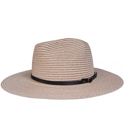 Sun Hats Panama Straw Hats Foldable Summer Straw Hat with Brim Sun Beach Hat for Men Women One Size Adjustable - A-pink - CM1...