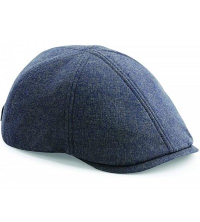 Newsboy Caps Newsboy Cap - Flat Cap - Baker Boy Hat - Gatsby Men's Hat - Peaky B Shelby Cap - Blue Linen Fc - CK18NYMZ9AC $20.64