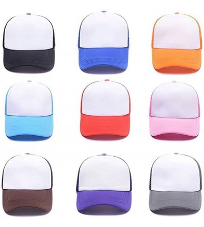 Baseball Caps Customized Trucker Hat Personalized Baseball Cap Adjustable Snapback Men Women Sports Hat - Hot Pink - CM18G7Z2...