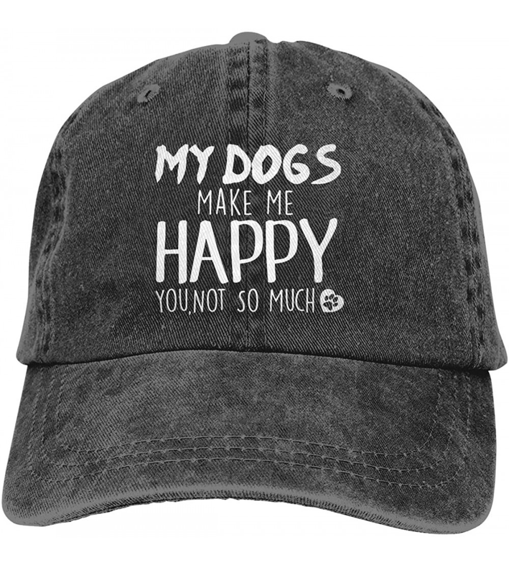 Baseball Caps Denim Fabric Adjustable Dog Mom Hat Fashion Distressed Baseball Cap for Women - C718RHOSDLS $24.99