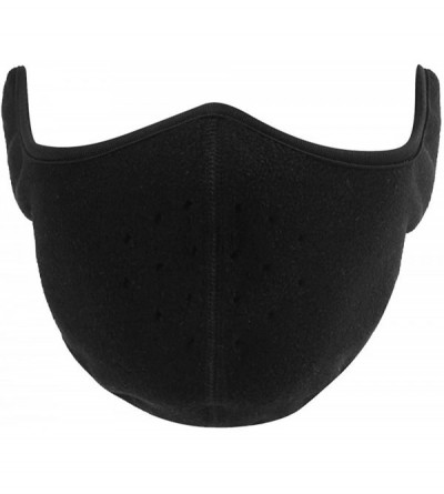 Balaclavas Winter Face Mask Men Women Fleece Windproof Half Face Mask for Outdoor Sport - Red - CM18KHXK00O $10.98