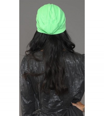 Skullies & Beanies Neon Color Slouchy Summer Beanie Hat - Green - C0185QHRI4W $21.36