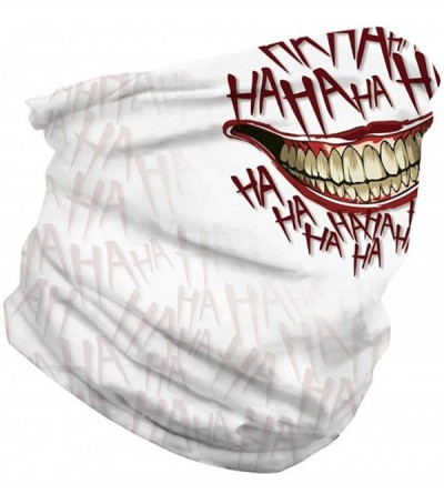 Balaclavas Men Women Face Bandana Dust Mask Balaclava Neck Gaiter Wrap Cool Printed (Multi-Function) - Z- Haha Smile - C7197T...