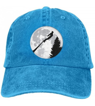 Baseball Caps Bungee Jumping Outdoor Dad Hat Adjustable Washed Denim Caps Baseball Cap - Royalblue - CB18DS2RY5Z $29.86