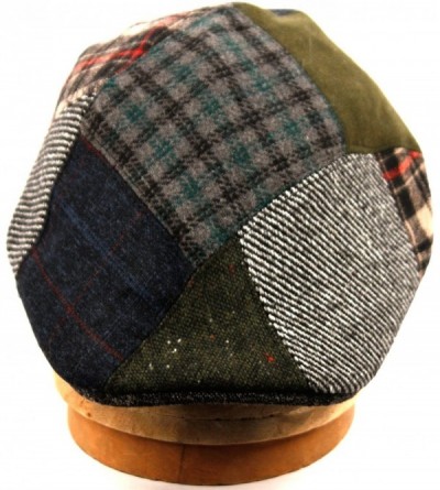 Newsboy Caps Men's Winter Fall 100% Wool 14 Patch Duckbill Ivy Driver Cabby Cap Hat - Iv2295olive - CA12ODKARW3 $22.02